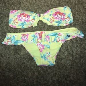 ABERCROMBIE & FITCH YELLOW BATHING SUIT